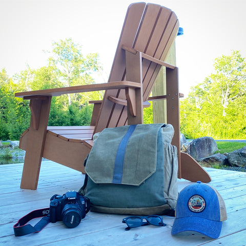 Explore in Style: Vermont Outfitters Recycled Military Tent Backpack