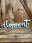 "Vermont" Recycled Metal Wall Art