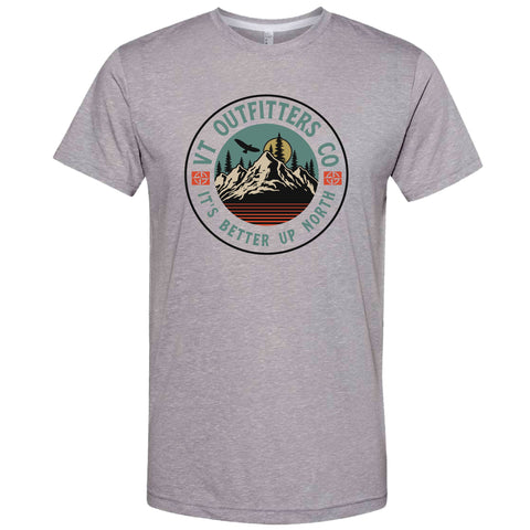 Discover Comfort: Vermont Outfitters Tee with #itsbetterupnorth Slogan
