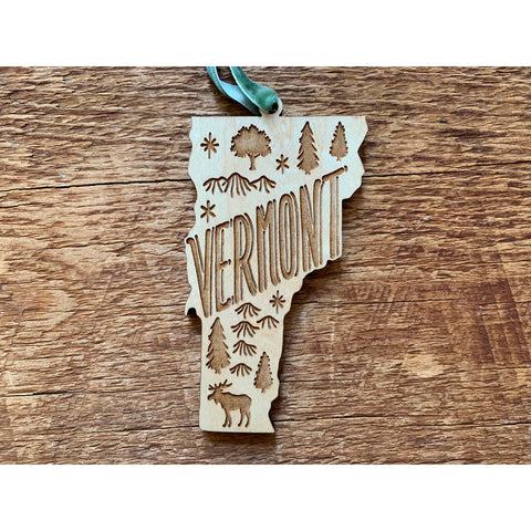VT state ornament